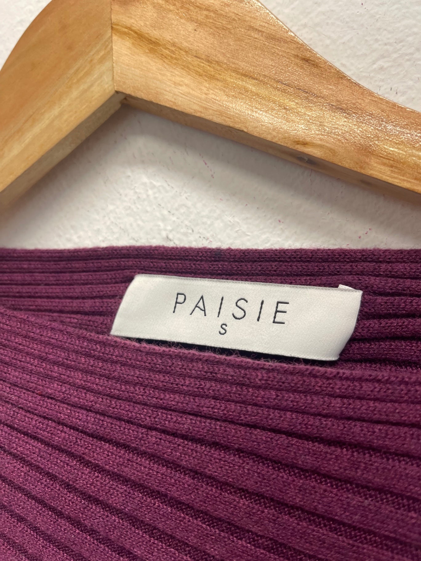 Fabulous PAISIE asymmetrical ribbed Sweater UKS Purple FK608