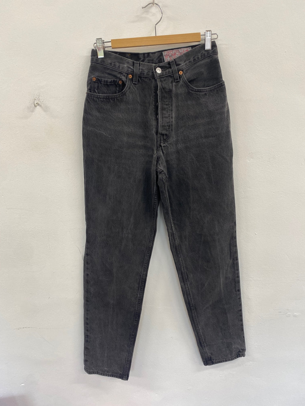 Fabulous Levi's 901 Jeans W30 L32 Dark gray charcoal distressed FK608