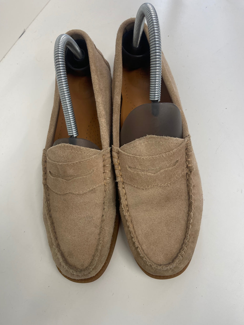 Fabulous G.H. Bass & Co. weeJuns sided boating Loafers Uk7 Beige FK608