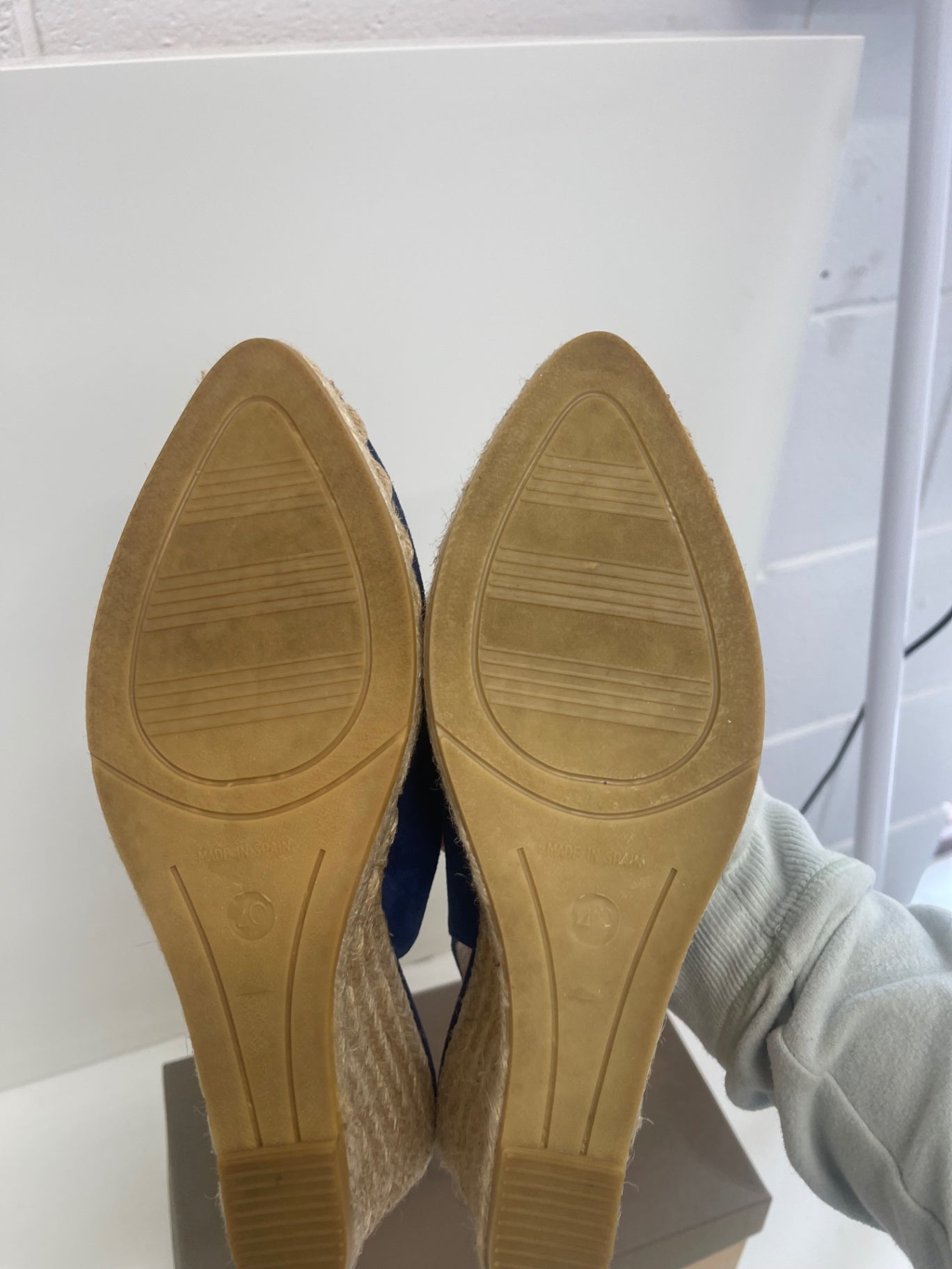 Fabulous Kanna bright blue espadrille Wedges Uk7 Blue FK608