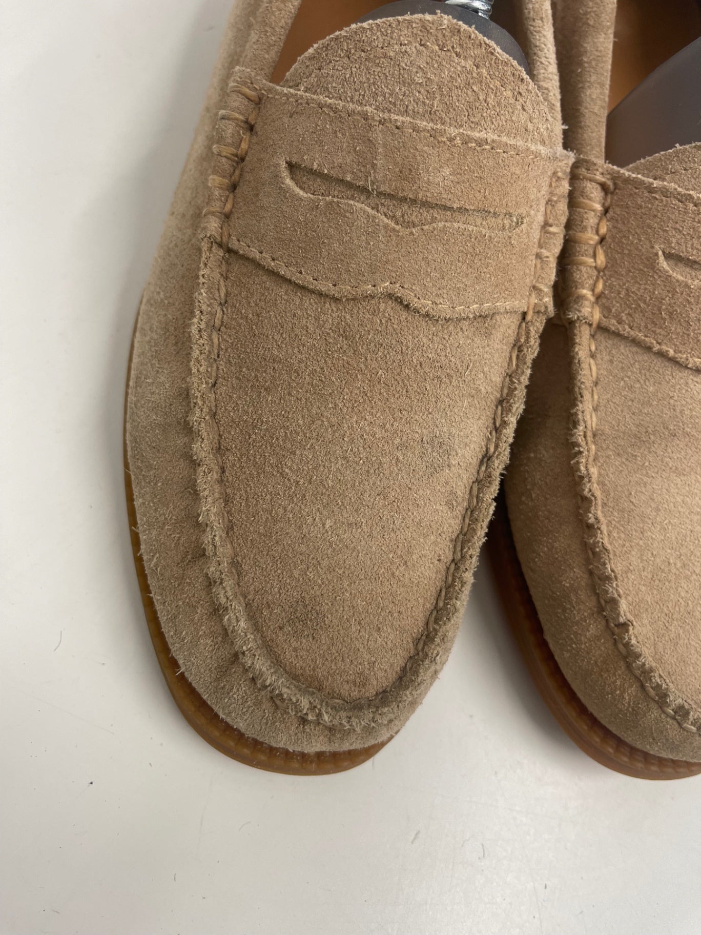 Fabulous G.H. Bass & Co. weeJuns sided boating Loafers Uk7 Beige FK608