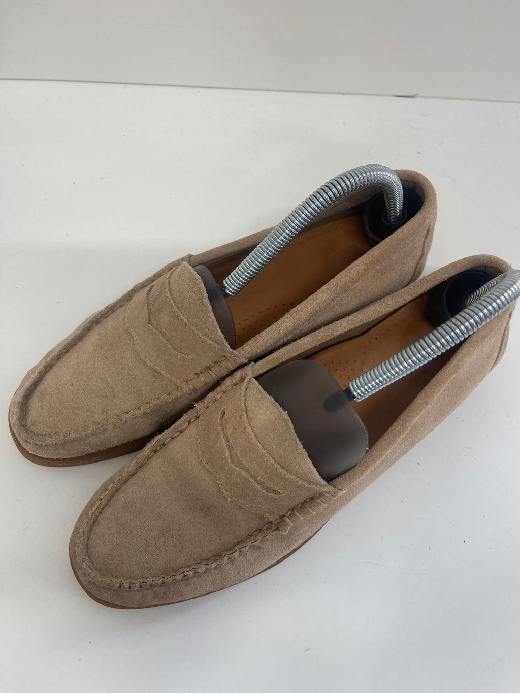 Fabulous G.H. Bass & Co. weeJuns sided boating Loafers Uk7 Beige FK608