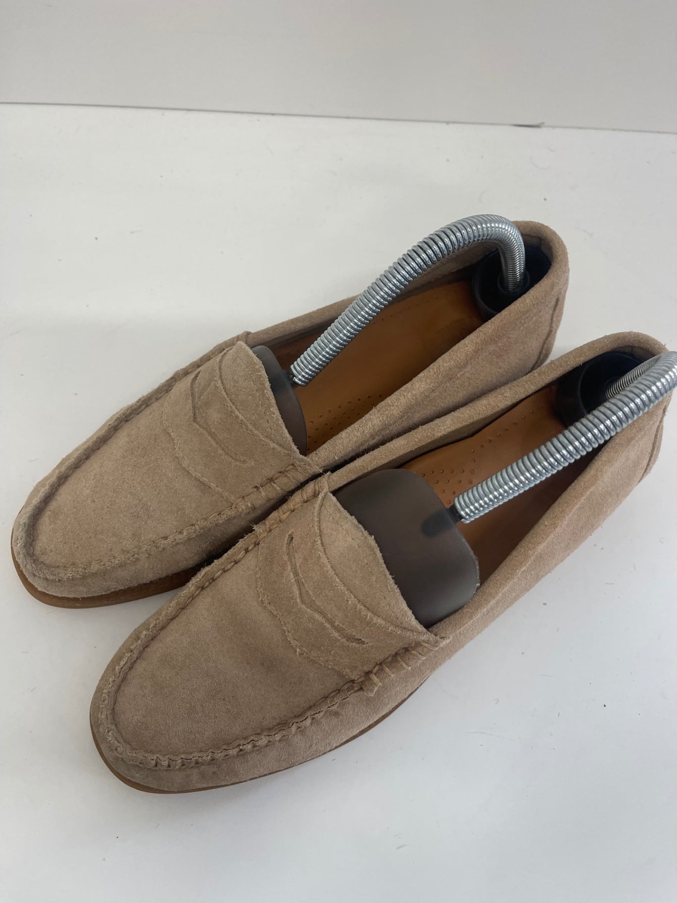 Fabulous G.H. Bass & Co. weeJuns sided boating Loafers Uk7 Beige FK608