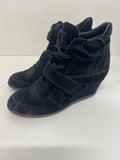 Fabulous Ash Limited Suede Wedge Bowie Sneakers Uk7 Black FK608