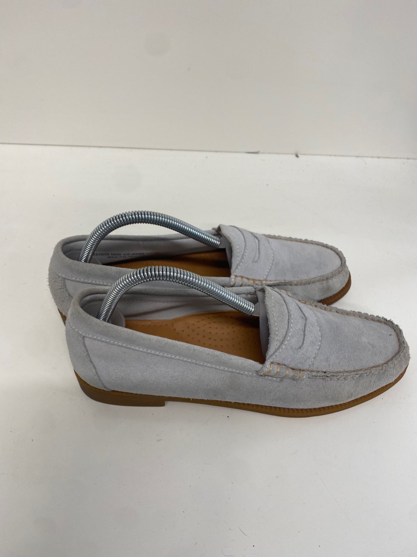 Fabulous G H Bass  suede  Loafers Uk7 Grey Blue FK608