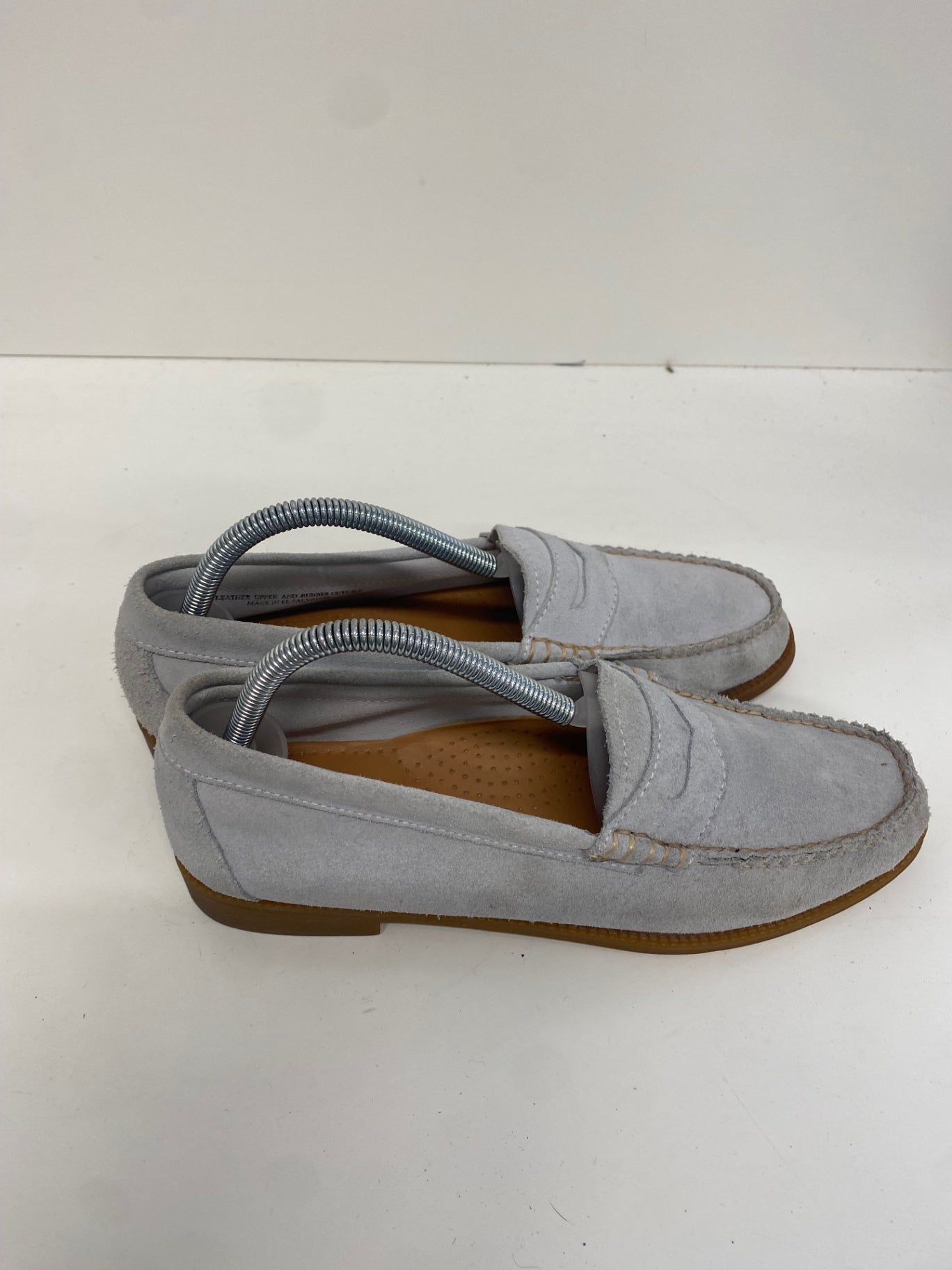 Fabulous G H Bass  suede  Loafers Uk7 Grey Blue FK608