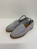 Fabulous G H Bass  suede  Loafers Uk7 Grey Blue FK608