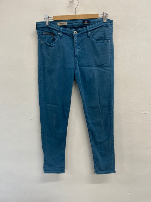 Fabulous ADRIANO GOLDSCHMIED The Stevie ankle zip jeans W30" Blue FK608