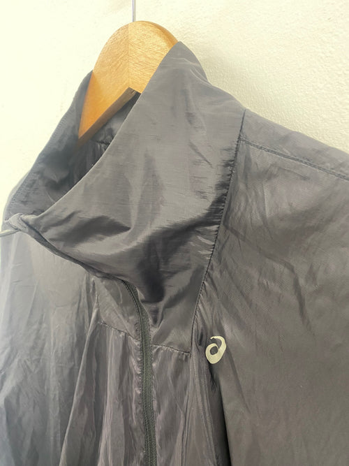 Fabulous Asics Windproof Running Jacket L Black Lightweight FK608
