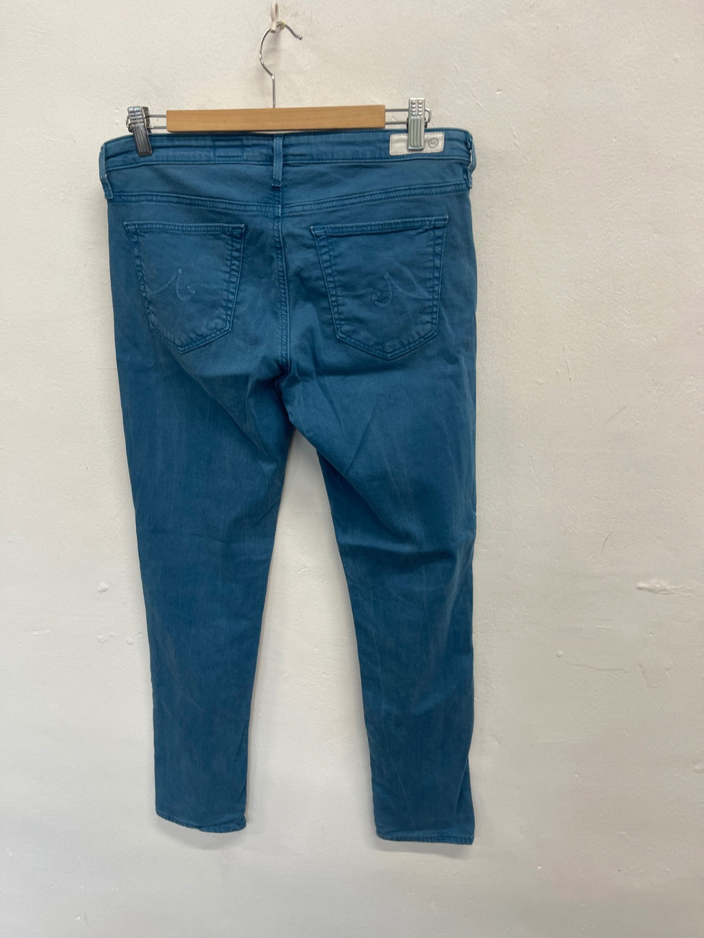 Fabulous ADRIANO GOLDSCHMIED The Stevie ankle zip jeans W30" Blue FK608