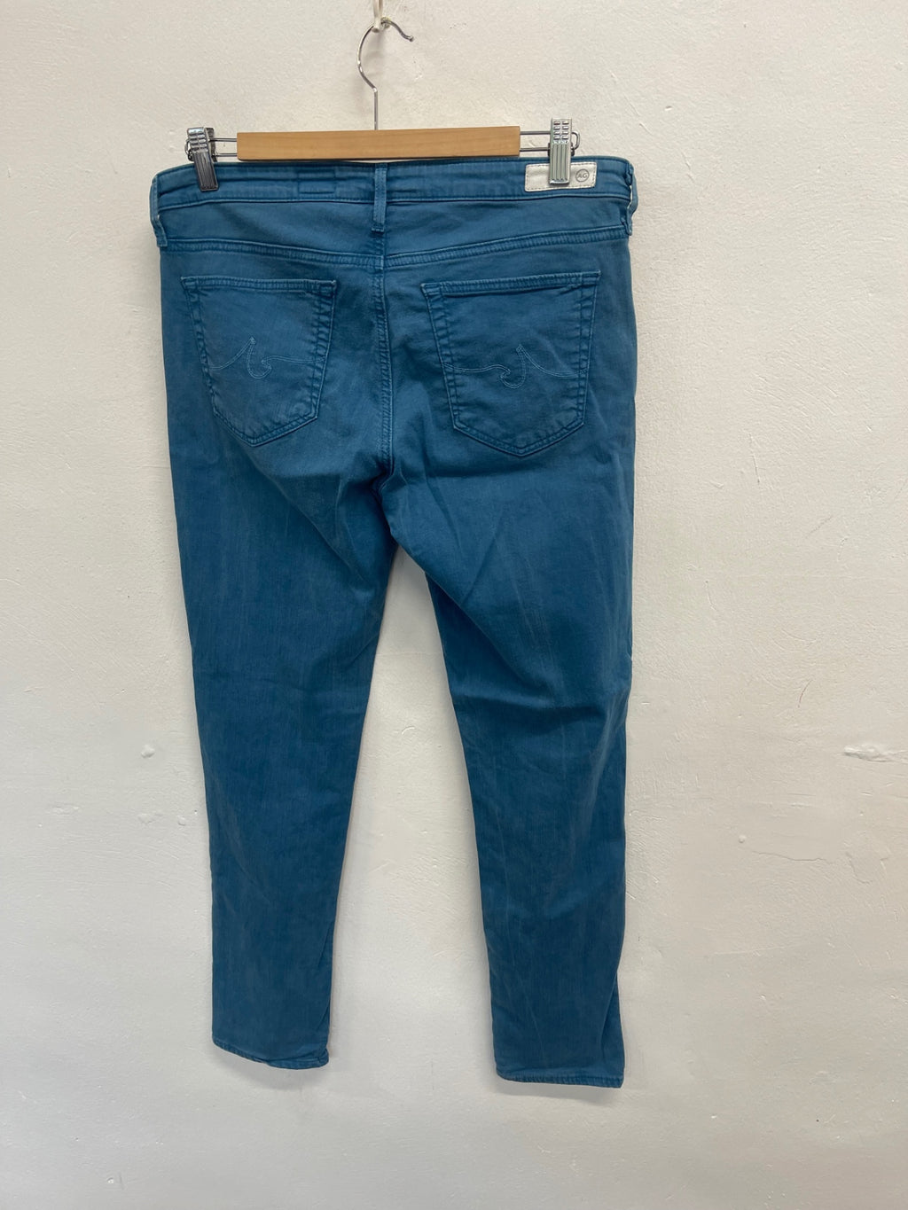 Fabulous ADRIANO GOLDSCHMIED The Stevie ankle zip jeans W30" Blue FK608