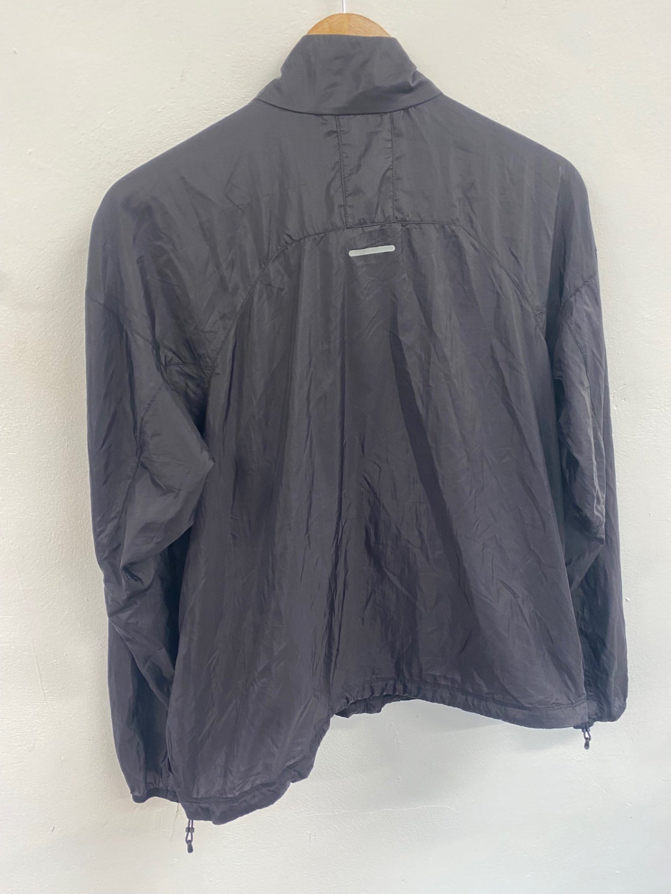 Fabulous Asics Windproof Running Jacket L Black Lightweight FK608