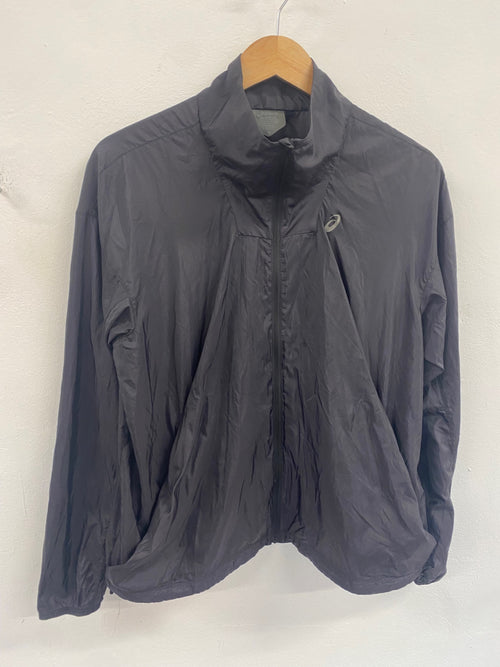 Fabulous Asics Windproof Running Jacket L Black Lightweight FK608