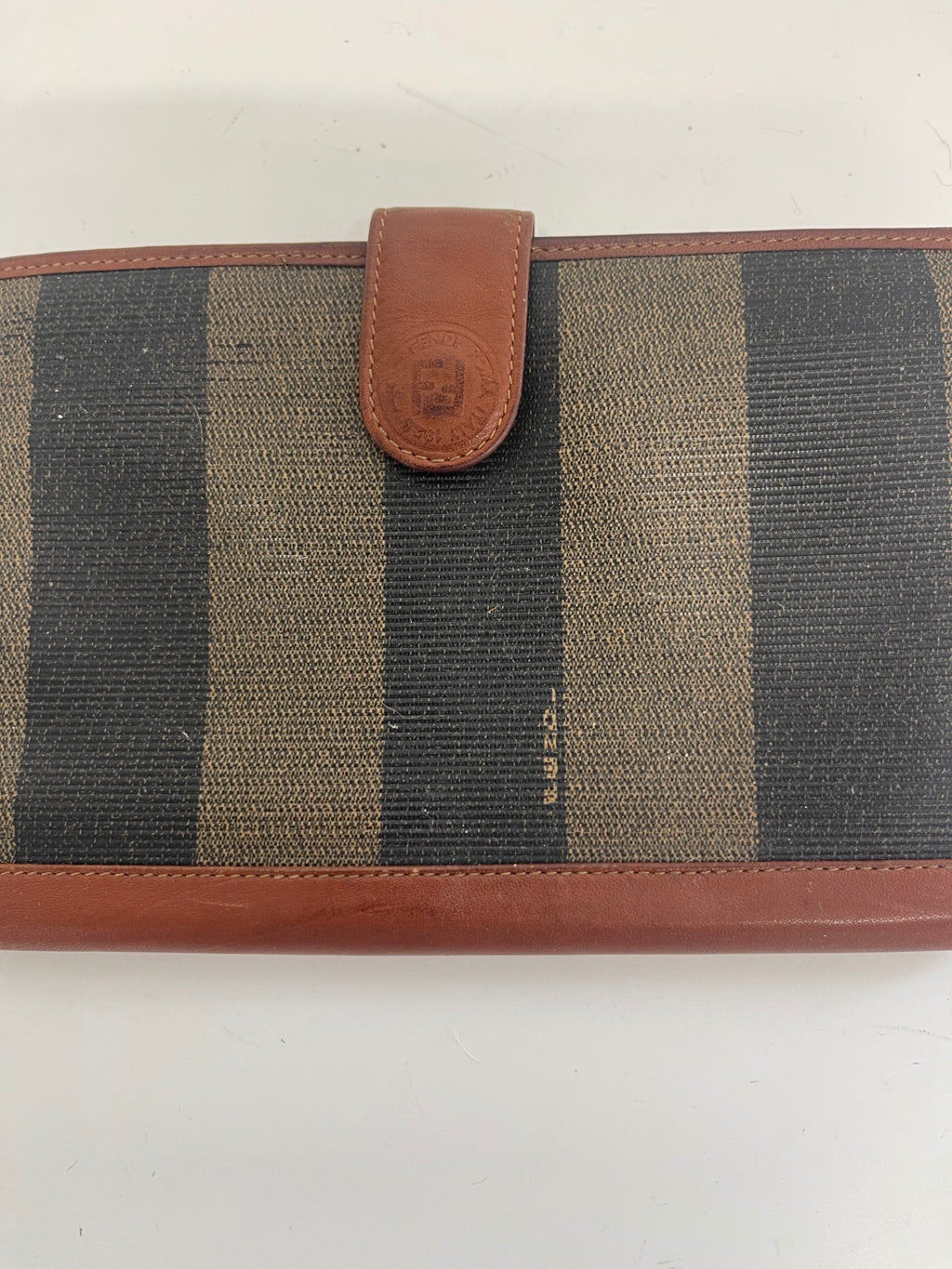 Fabulous vintage Fendi Penguin Purse black  Brown fK608