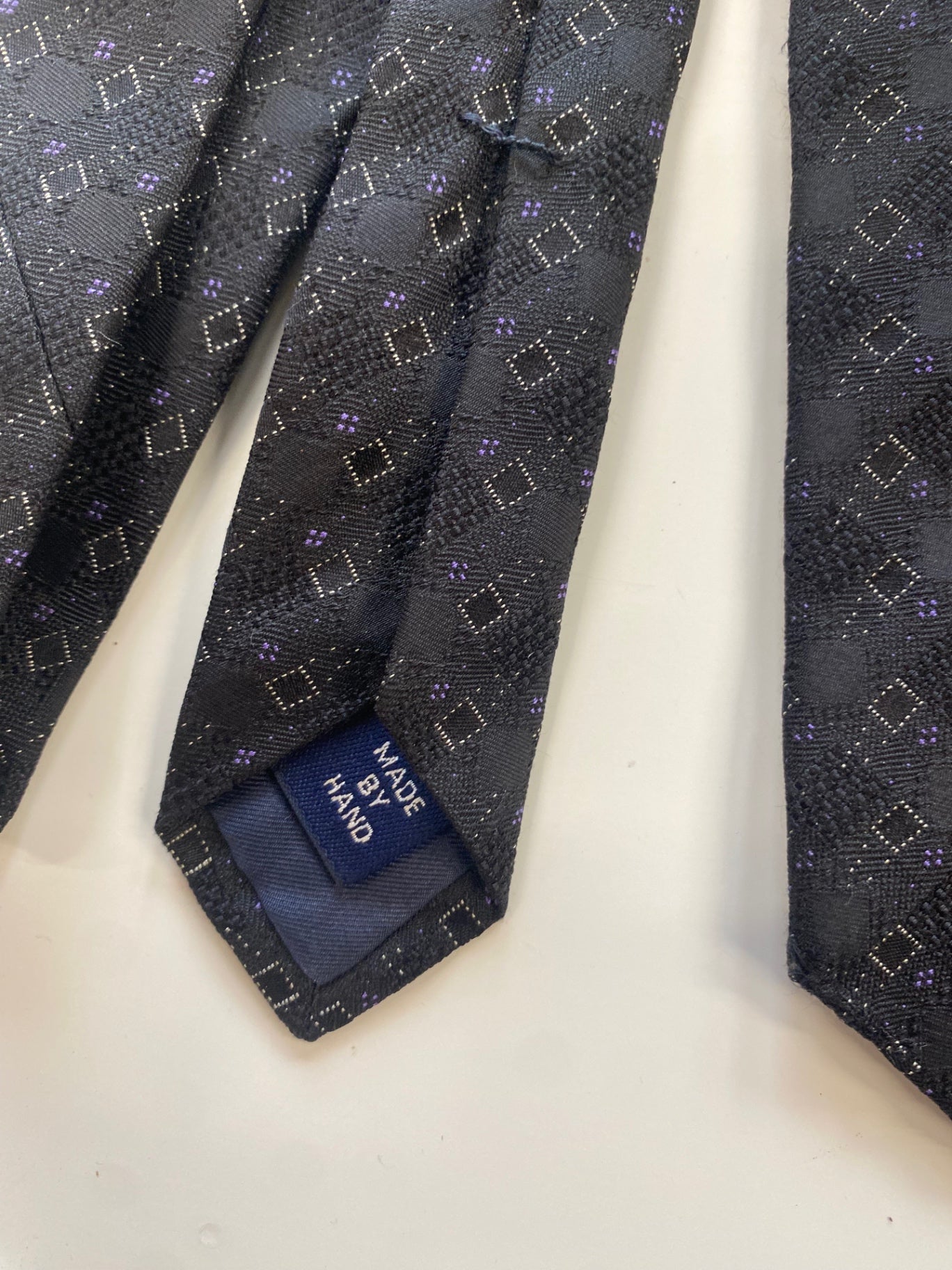 Fabulous Polo by Ralph Lauren Pure Silk Tie One size Black Purple Silver FK608