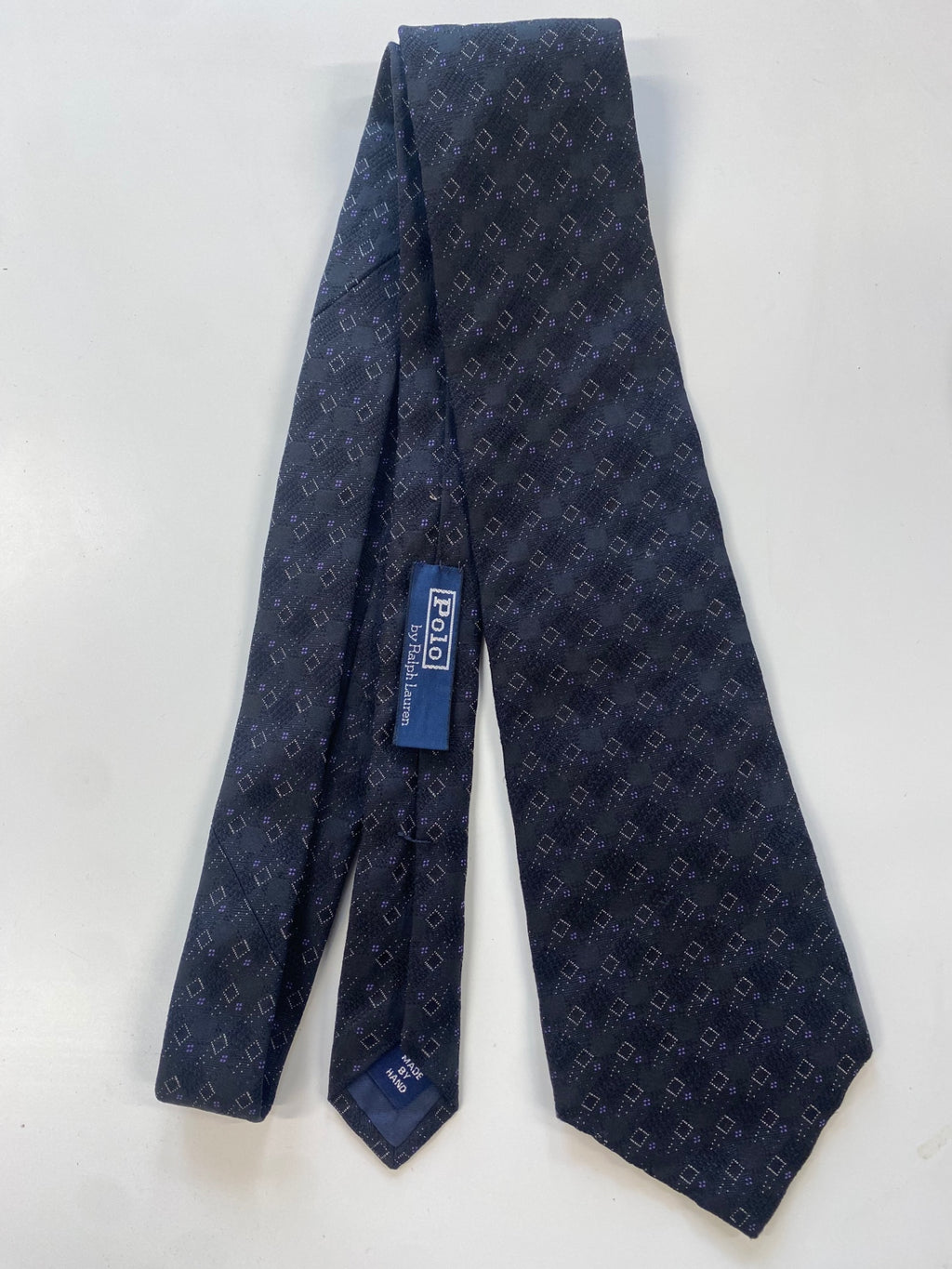 Fabulous Polo by Ralph Lauren Pure Silk Tie One size Black Purple Silver FK608
