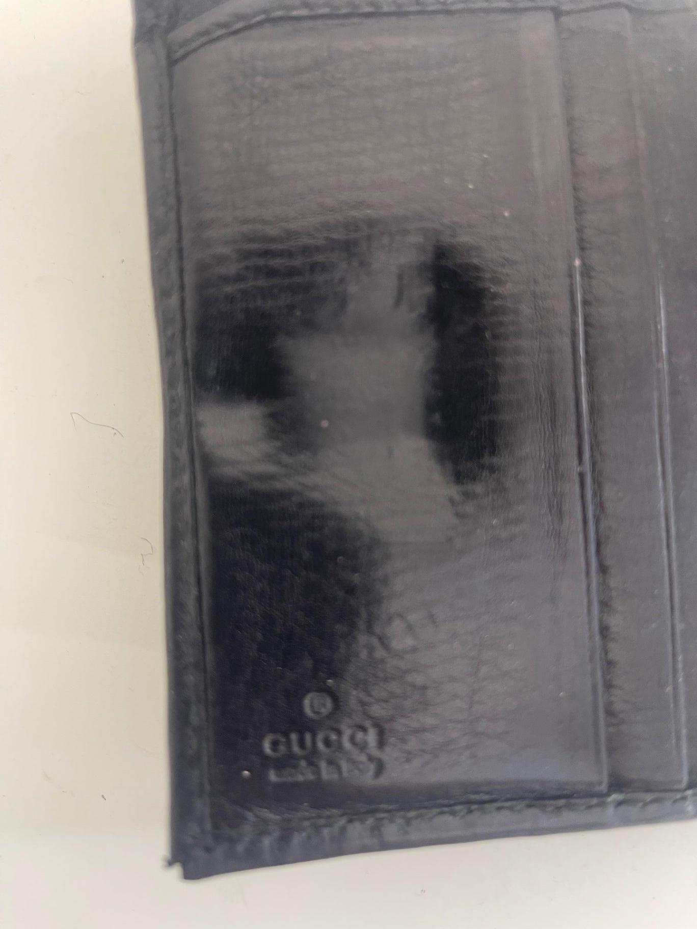 Fabulous Gucci vintage flap Wallet leather FK608