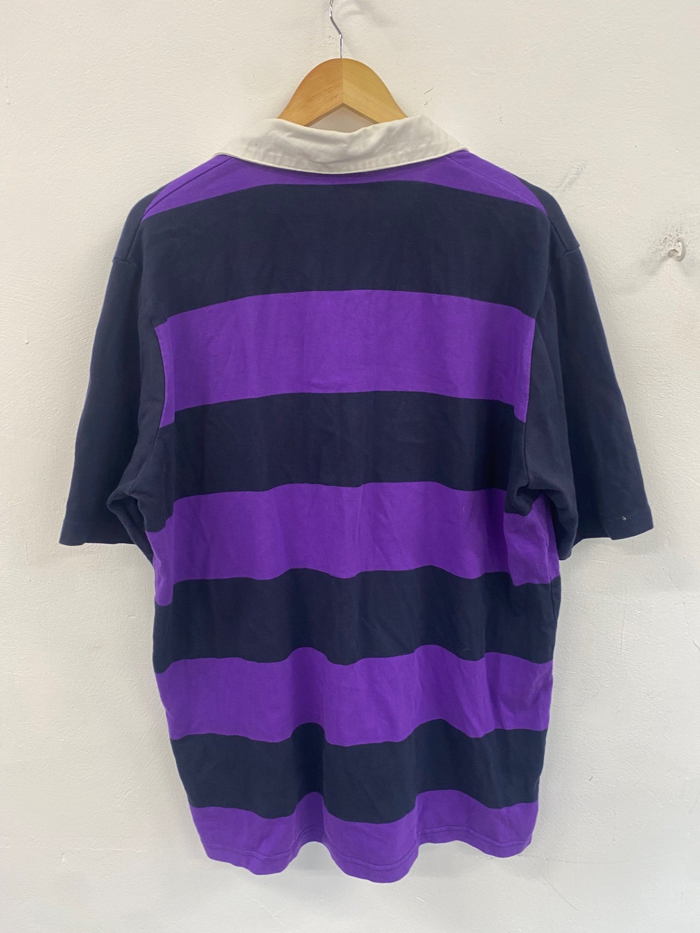 Scotland macron Rugby Shirt supporter's SRU 3XL Purple and navy vintage ES609