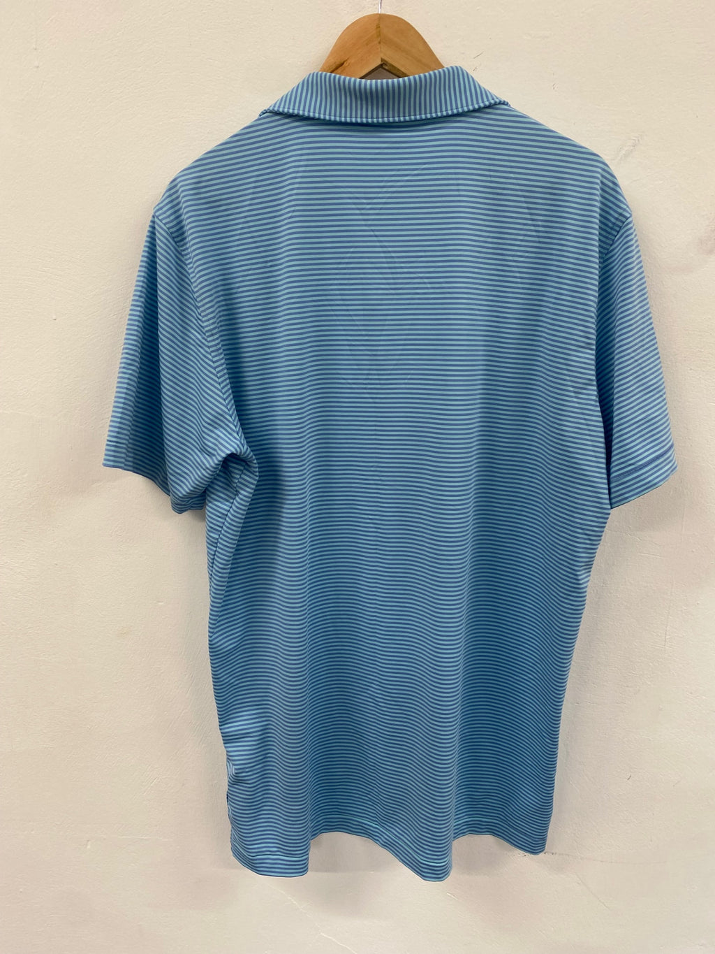 Fabulous Peter Millar Polo Shirt Crail Golf L Lilac & Mint eS609
