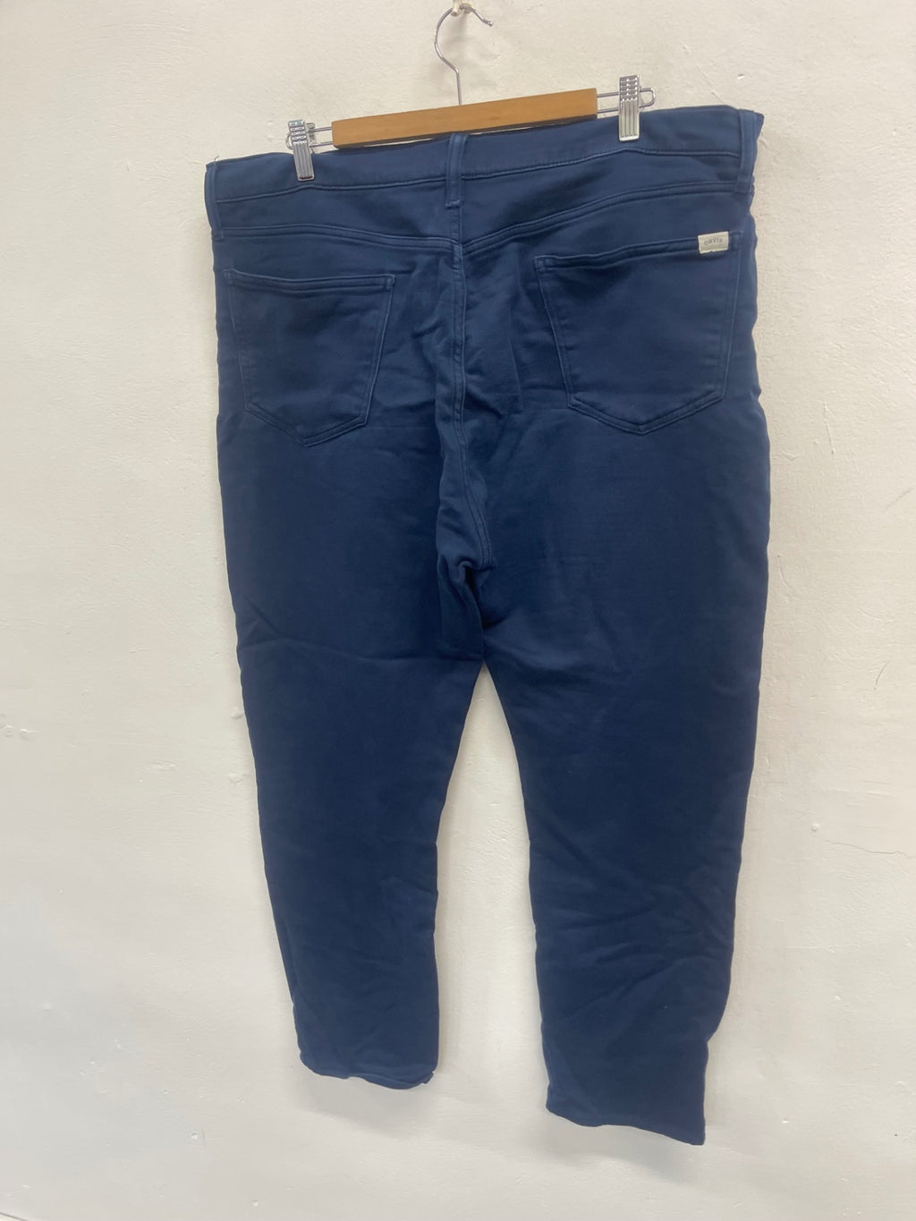 Fabulous Orvis moleskin cotton trousers  38W 30 L Navy Blue ES609