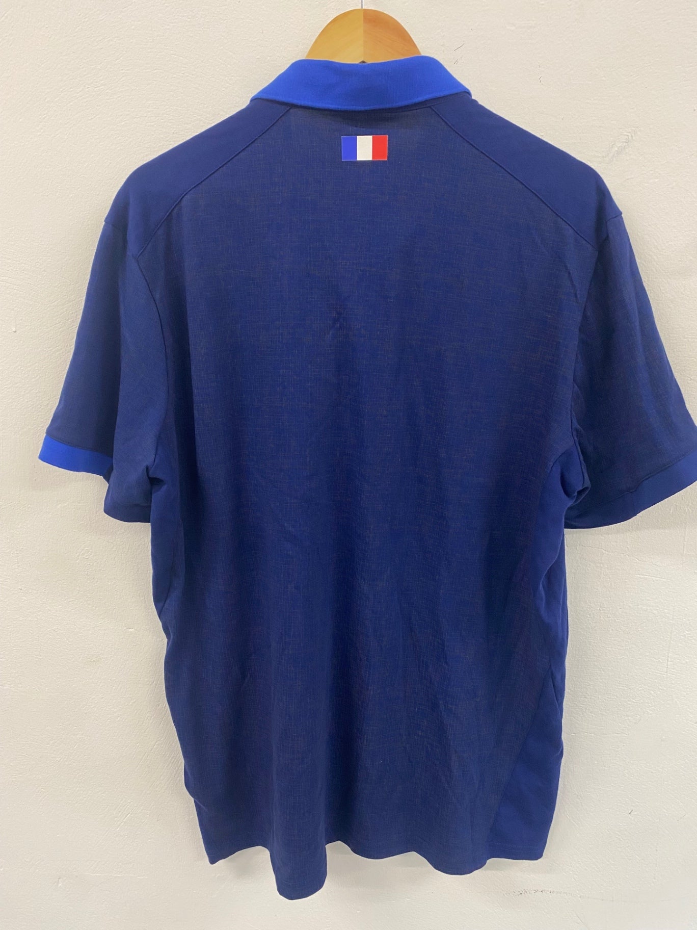 Fabulous le coq sportif Rugby supporters Polo Shirt XL Blue France RWC23 ES609