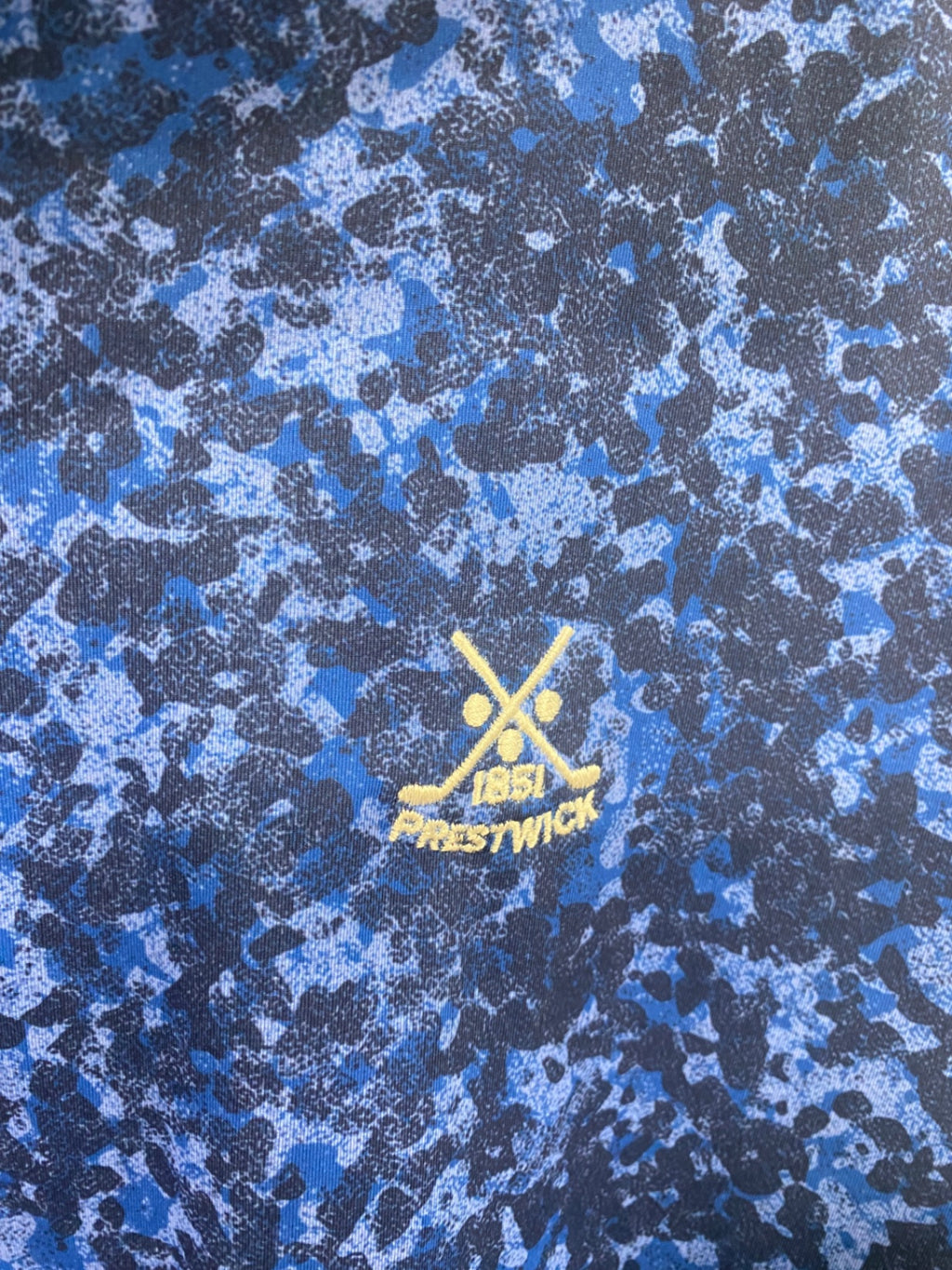 Fabulous KJUS Polo Shirt Motion XXL Blue print golf Prestwick