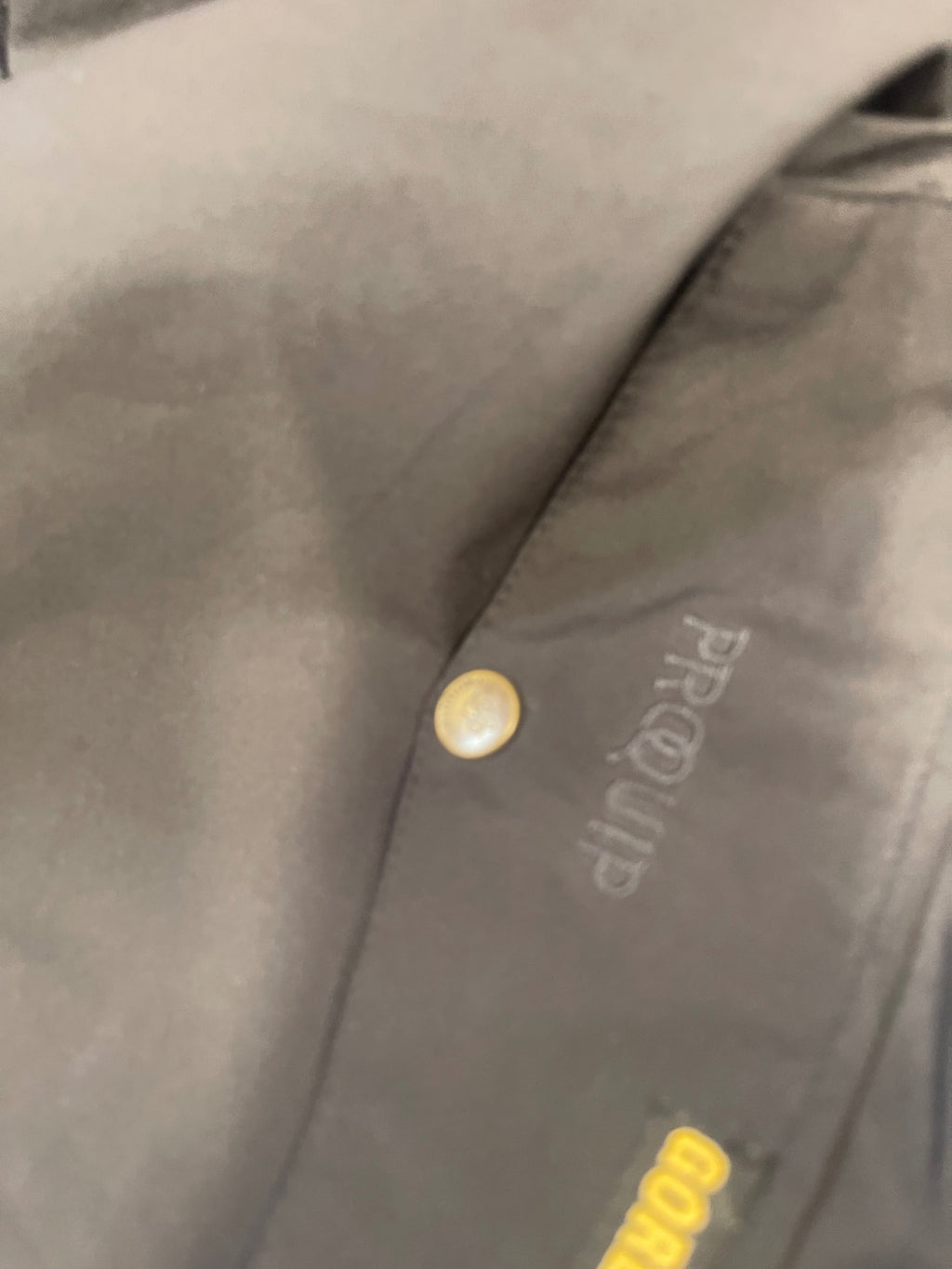 Fabulous PROQUIP Gold Waterproof Trousers UK XL Black Leg 29” ES609