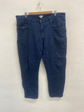 Fabulous Orvis moleskin cotton trousers  38W 30 L Navy Blue ES609