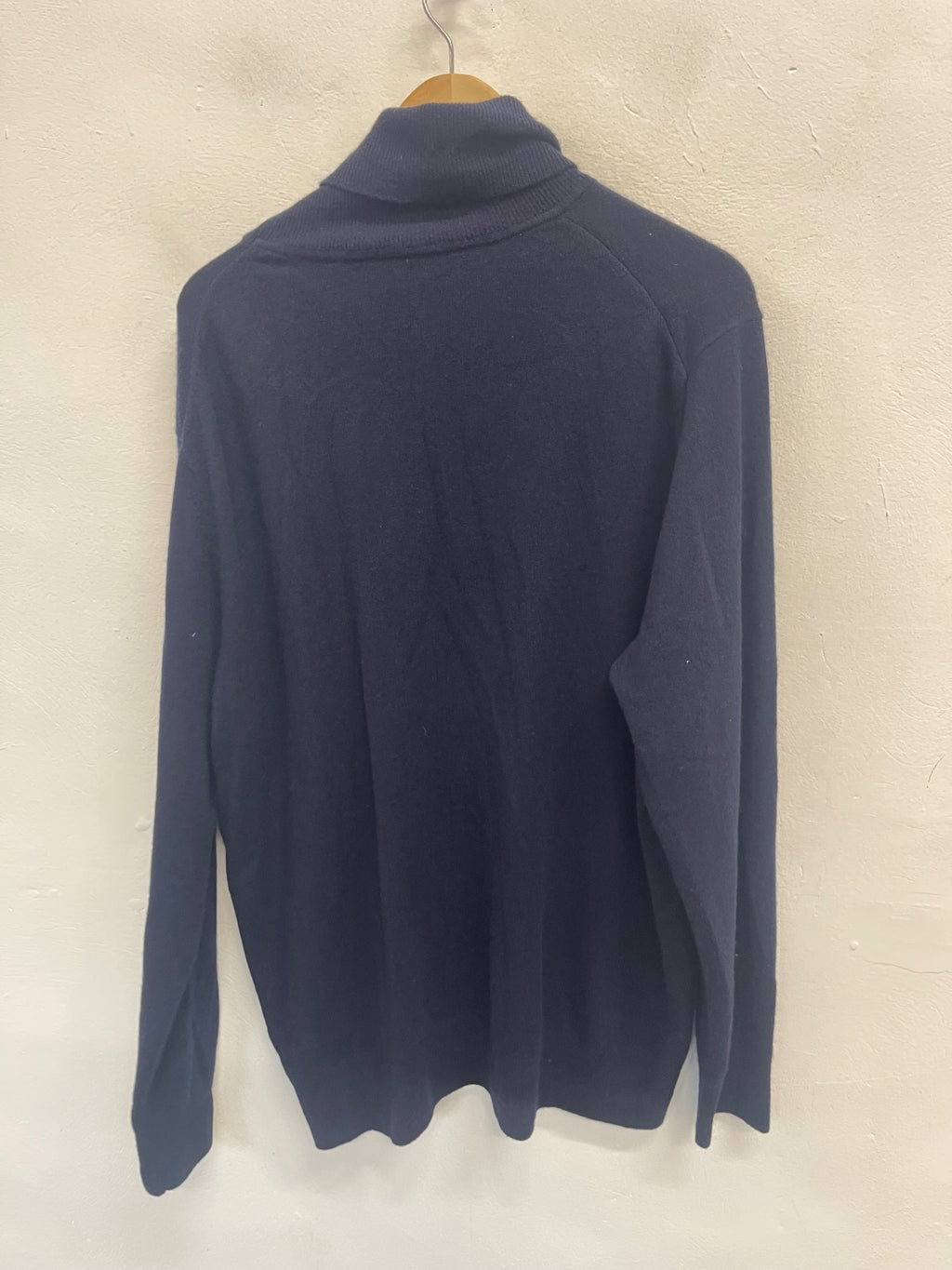 Fabulous UNIQLO pure Cashmere rollSweater XL Dark Blue
