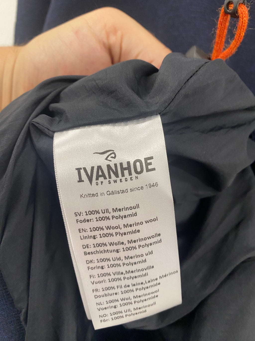 Awesome Ivanhoe of Sweden Windproof 1/4 zip Sweater XXL Navy Crail Golfing Society ES609 