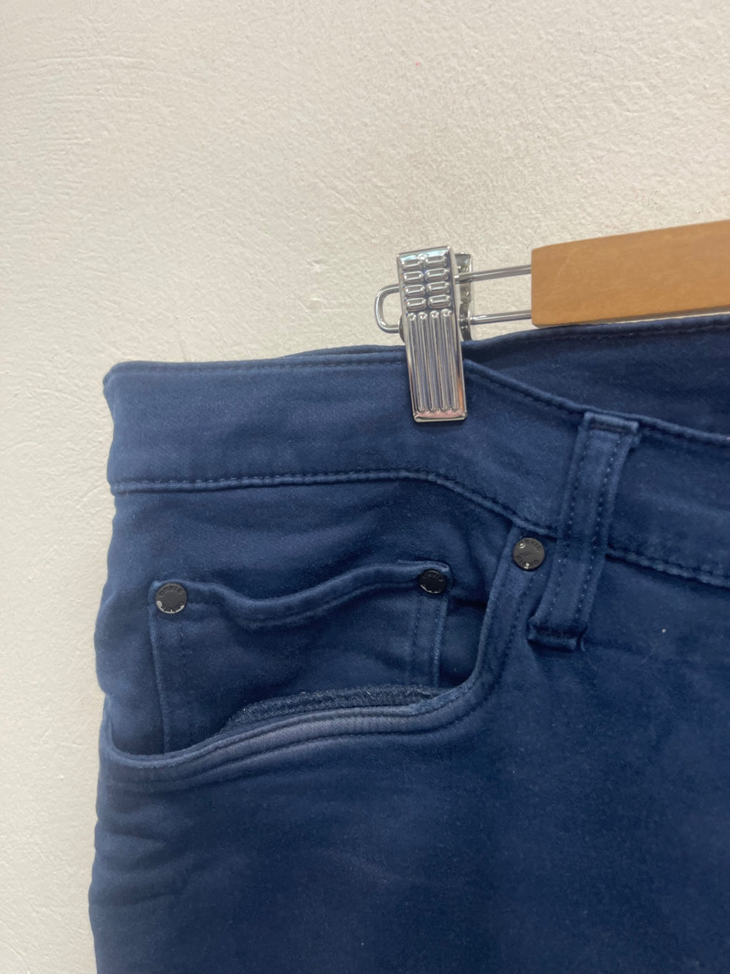 Fabulous Orvis moleskin cotton trousers  38W 30 L Navy Blue ES609