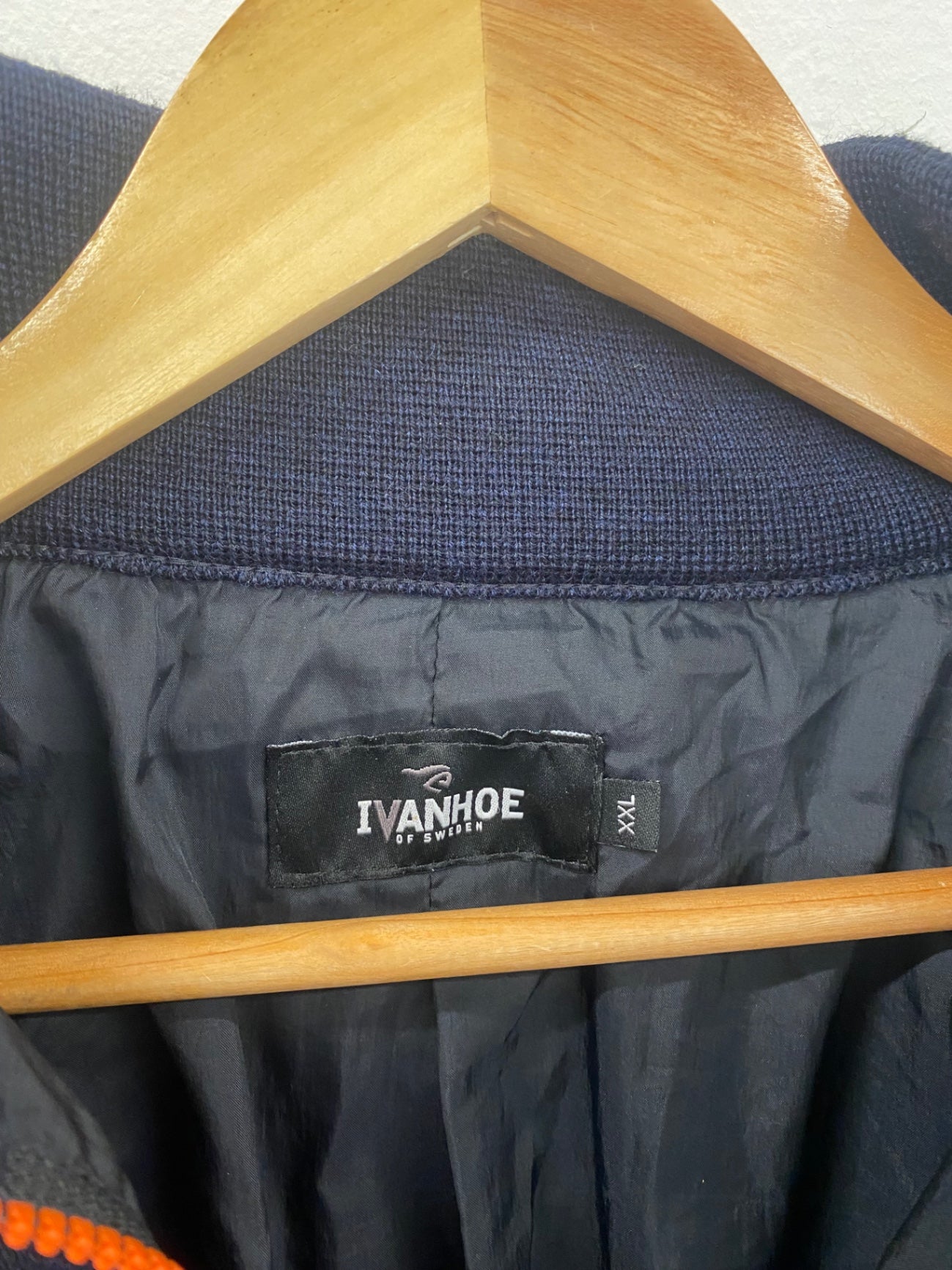 Awesome Ivanhoe of Sweden Windproof 1/4 zip Sweater XXL Navy Crail Golfing Society ES609 