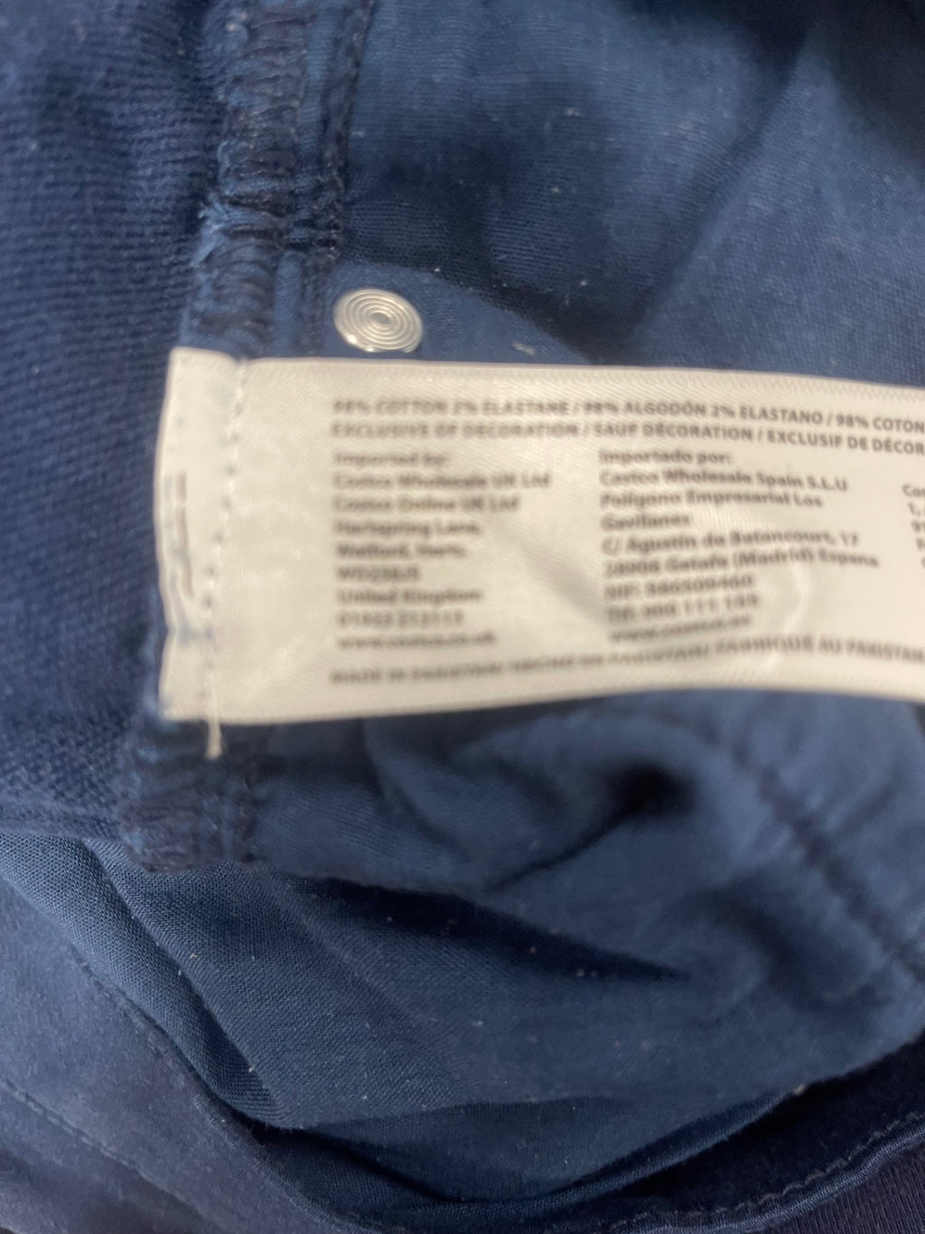 Fabulous Orvis moleskin cotton trousers  38W 30 L Navy Blue ES609