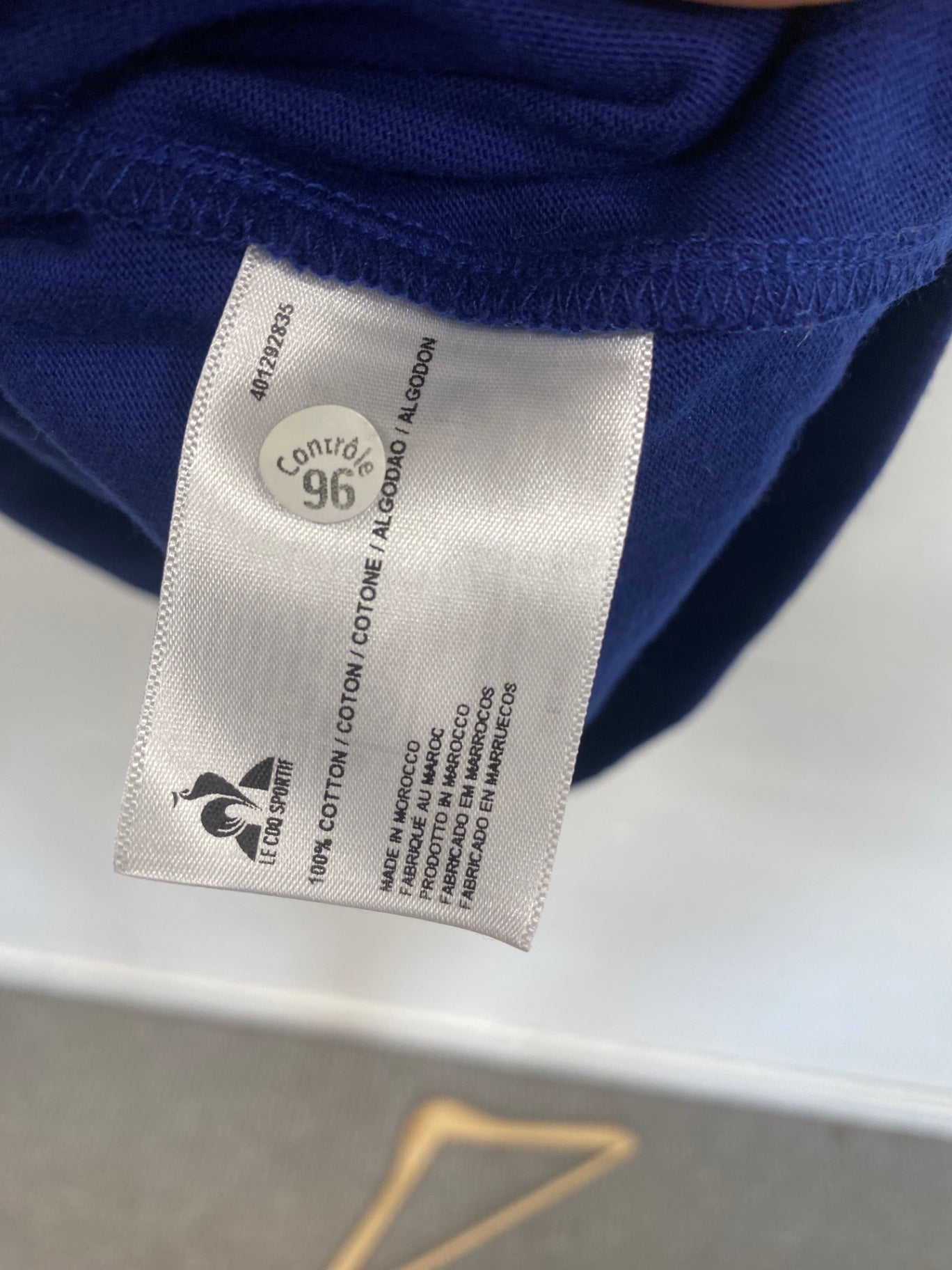 Fabulous le coq sportif Rugby supporters Polo Shirt XL Blue France RWC23 ES609
