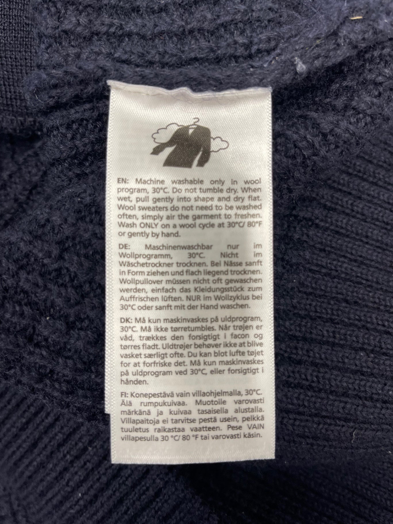 Fabulous Ivanhoe wool golf Cardigan XXL Navy Blue ES609