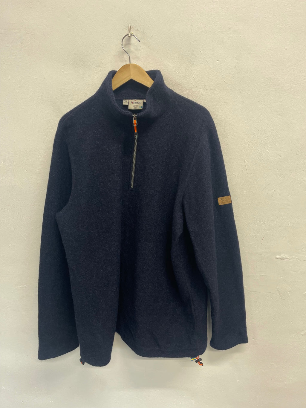 Fabulous Ivanhoe 1/4 zip knit jumper XXL Navy blue ES609