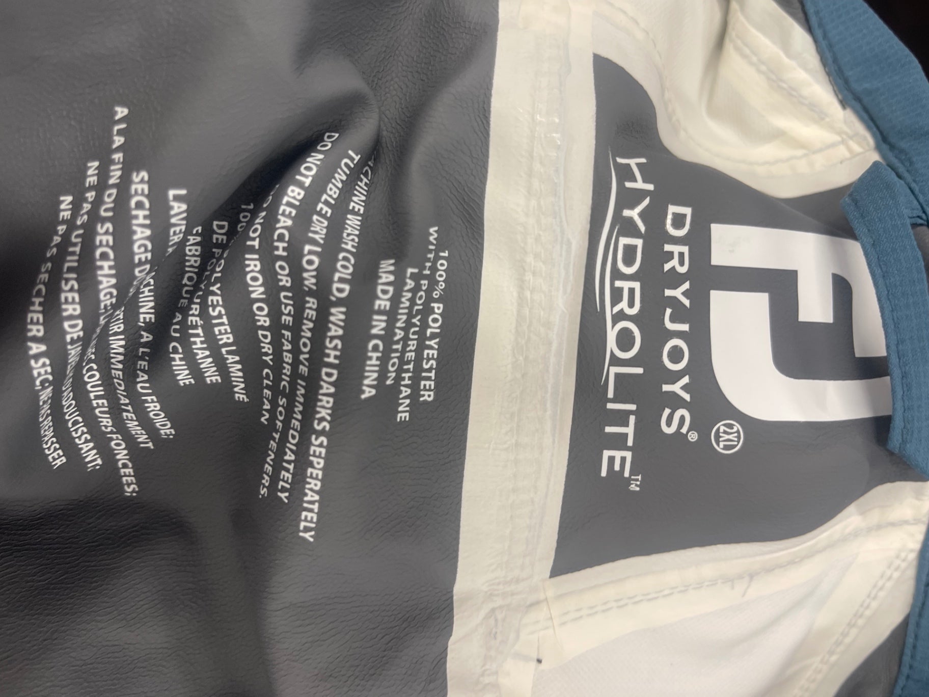 Fabulous DryJoys Gold Hydrolite Jacket UK XL Teal ES609