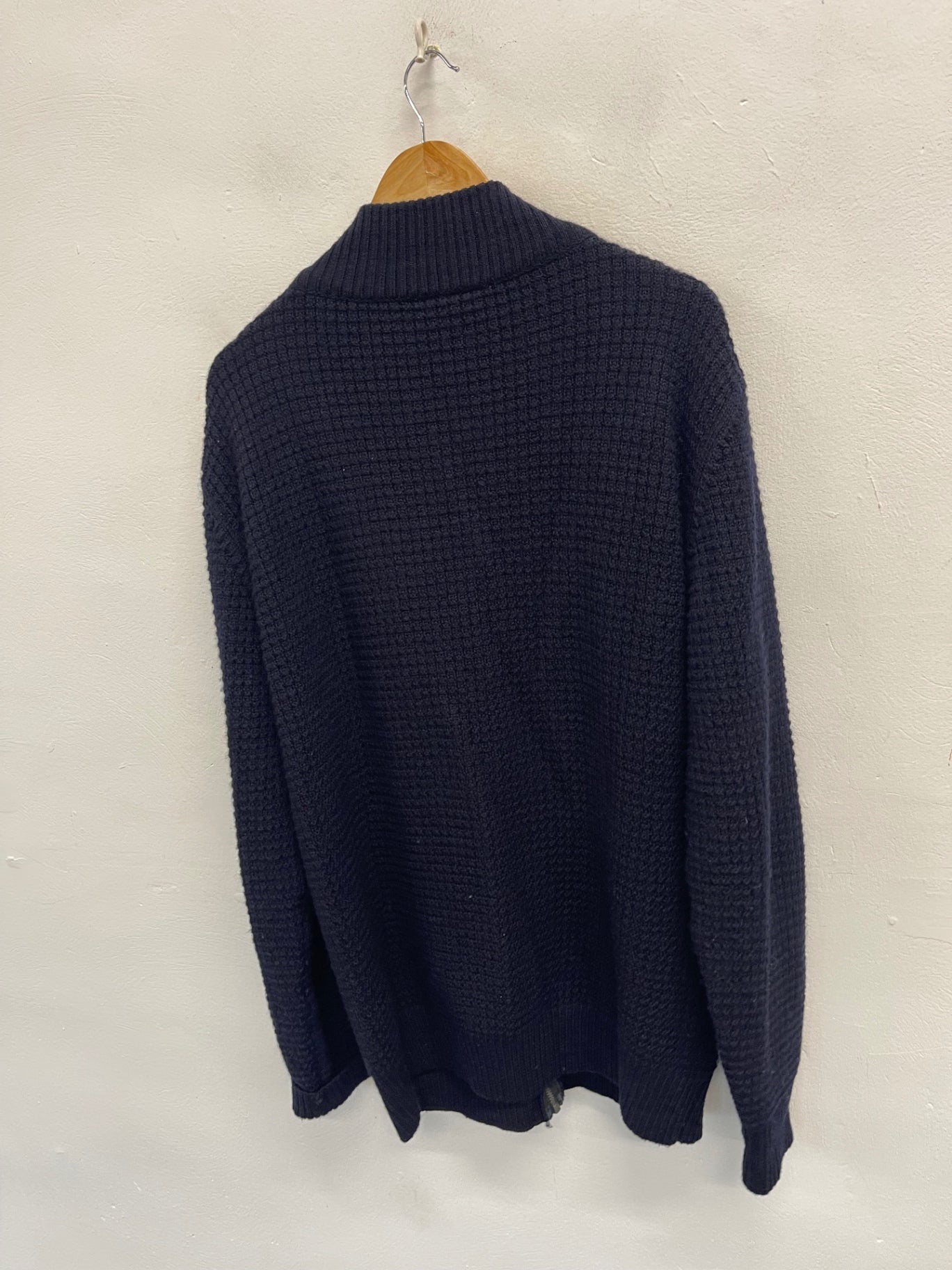 Fabulous Ivanhoe wool golf Cardigan XXL Navy Blue ES609