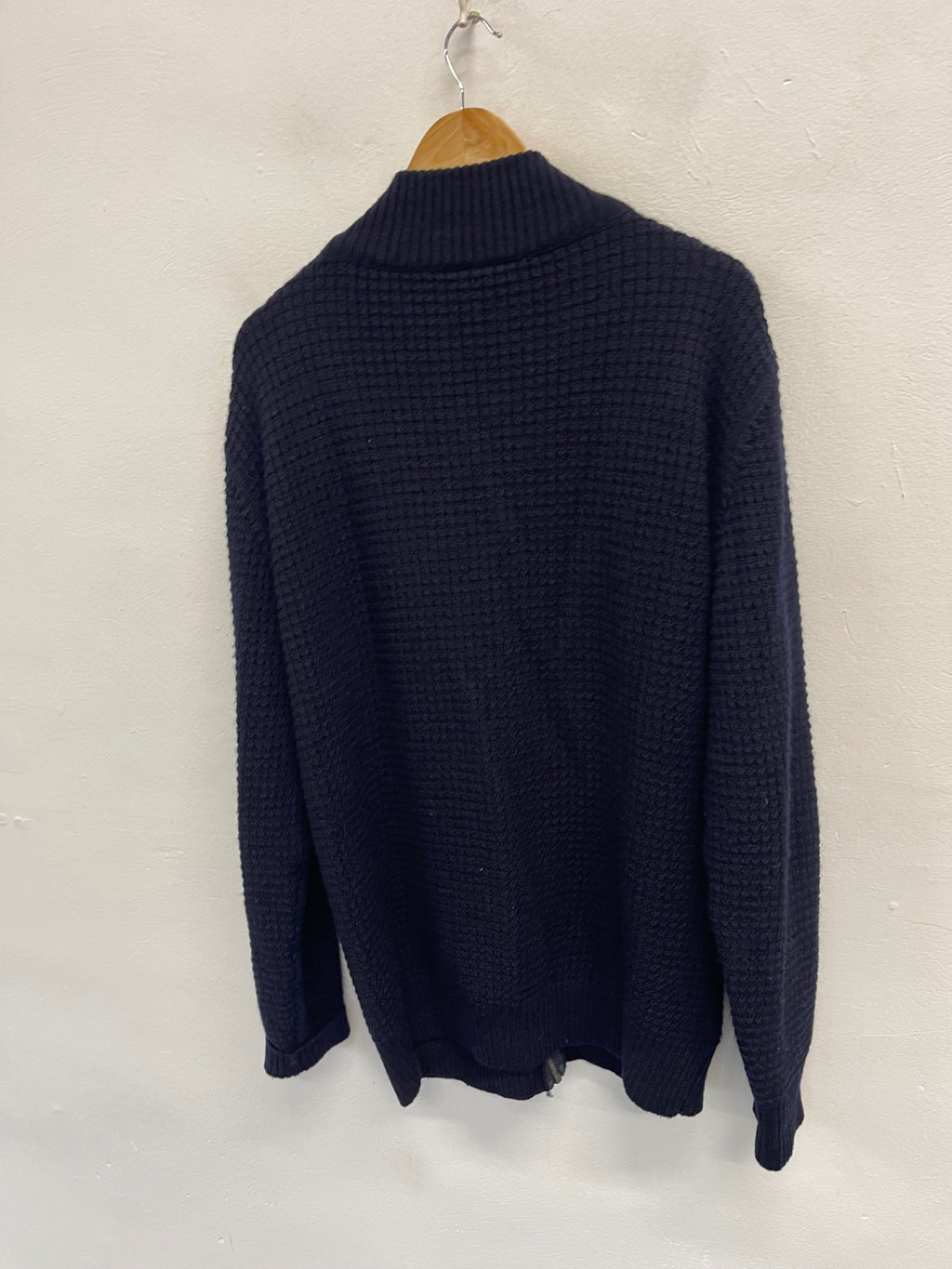 Fabulous Ivanhoe wool golf Cardigan XXL Navy Blue ES609
