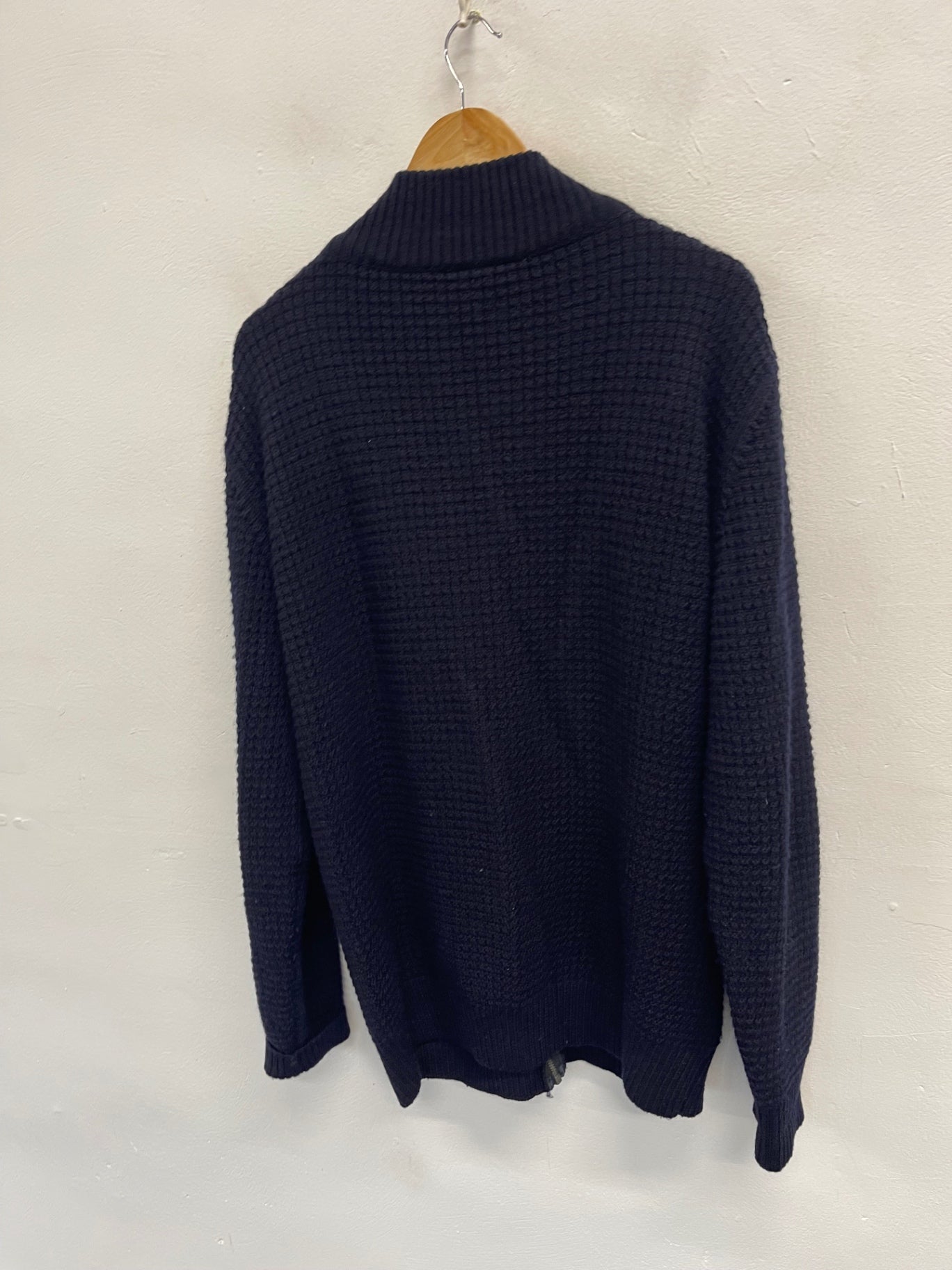 Fabulous Ivanhoe wool golf Cardigan XXL Navy Blue ES609