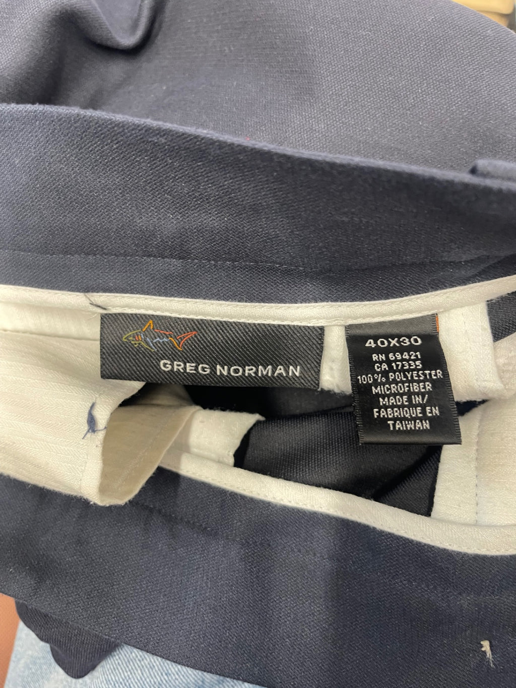 Fabulous Greg Norman golf trousers  W40 L30  Navy blue ES609
