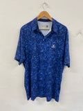 Fabulous KJUS Polo Shirt Motion XXL Blue print golf Prestwick