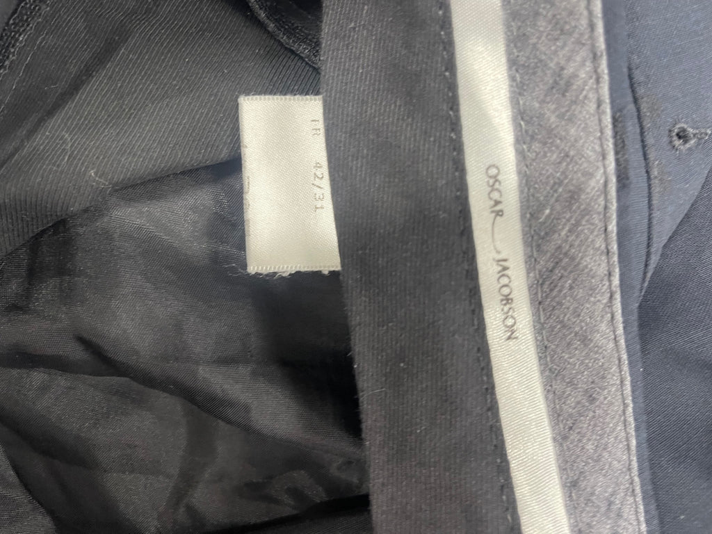 Fabulous Oscar Jacobson golf Grant Pants W42” L31” Navy blue ES609