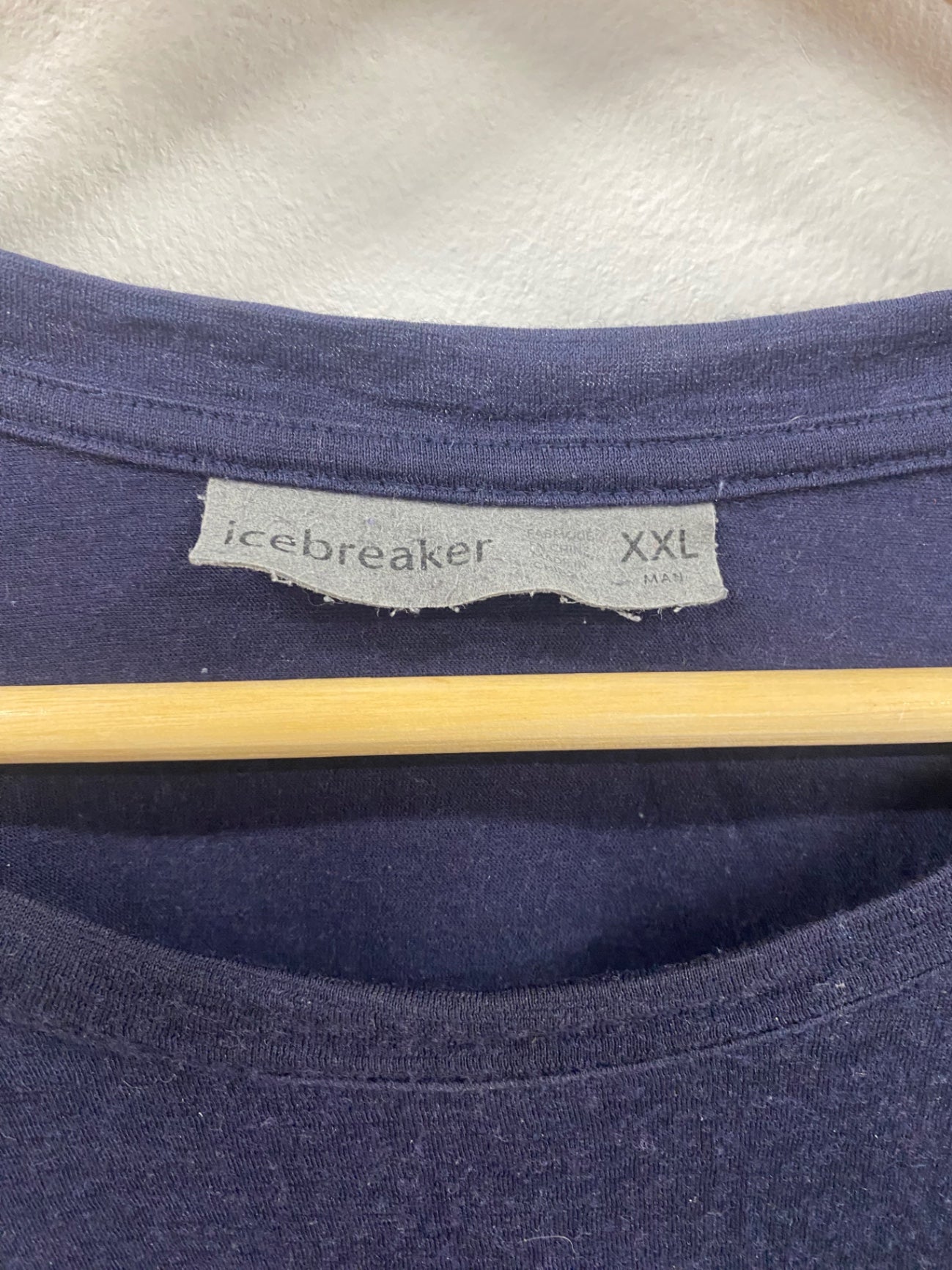 Fabulous Icebreaker Long sleeve top XXL Navy Iceberg wool