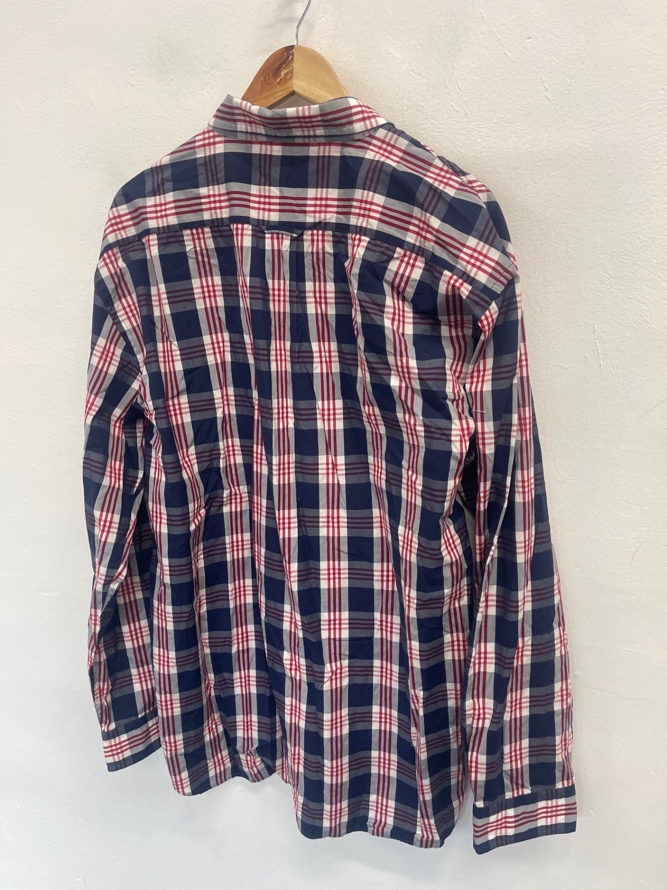 Fabulous GANT men’s portion poplin checked Shirt XL Red ES609