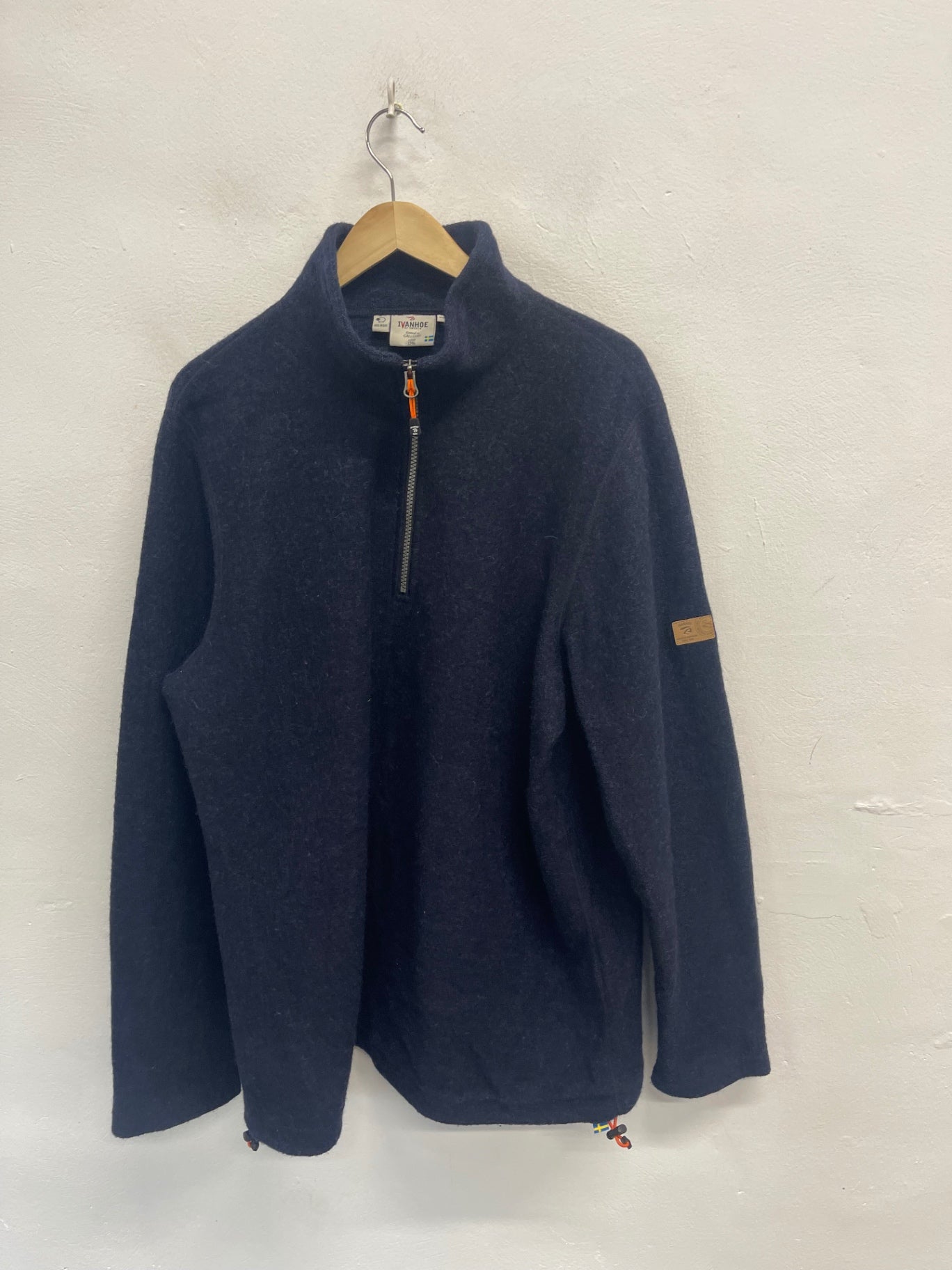 Fabulous Ivanhoe 1/4 zip knit jumper XXL Navy blue ES609