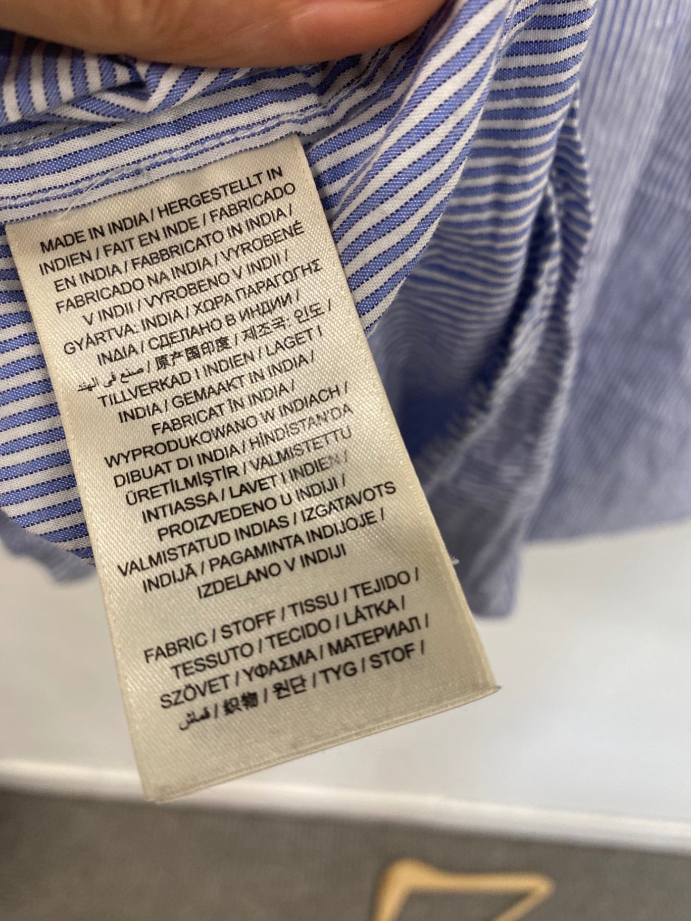 Fabulous GANT Short sleeve Shirt Seersucker regular untucked fit XXL Blue and white stripe ES609