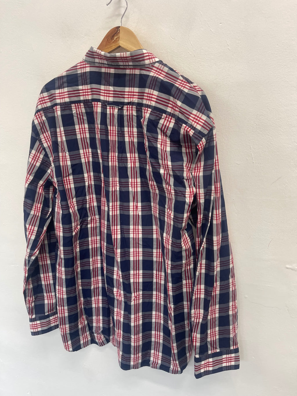 Fabulous GANT men’s portion poplin checked Shirt XL Red ES609