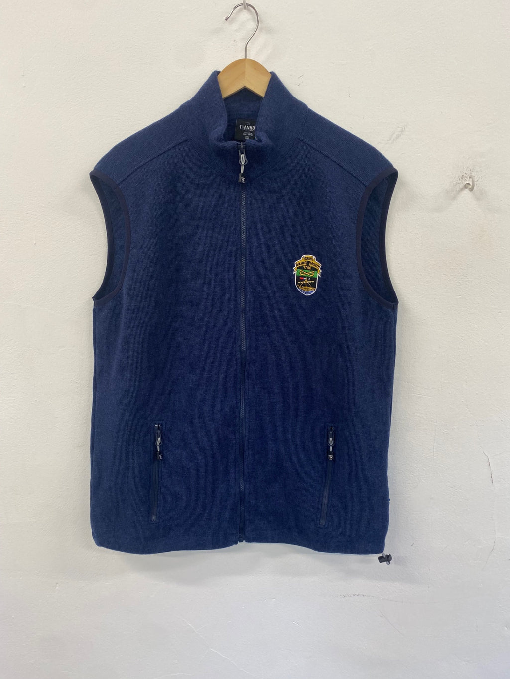 Fabulous IVANHOE of Sweden golf merino gilet  XL Blue ES609
