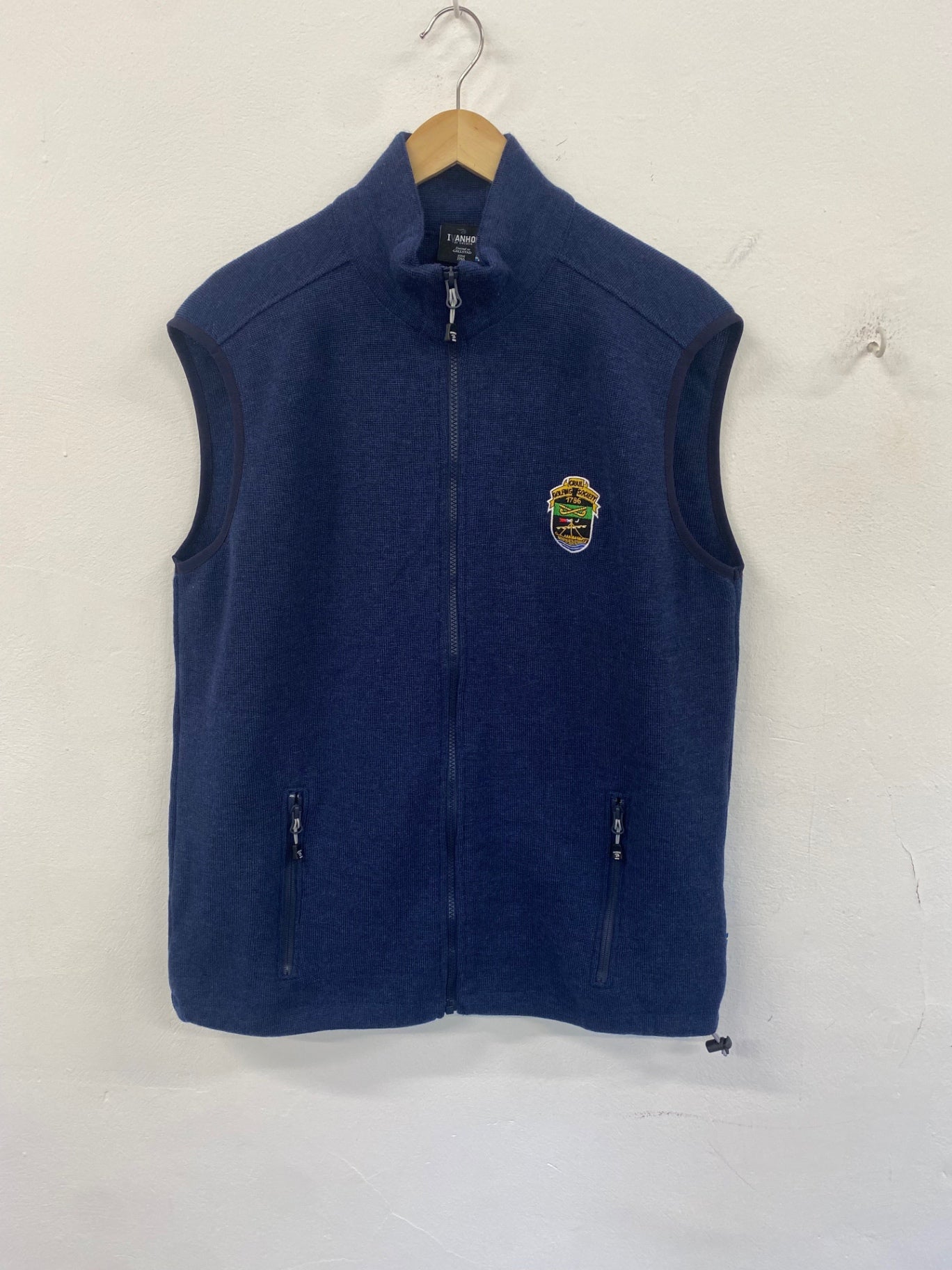 Fabulous IVANHOE of Sweden golf merino gilet  XL Blue ES609
